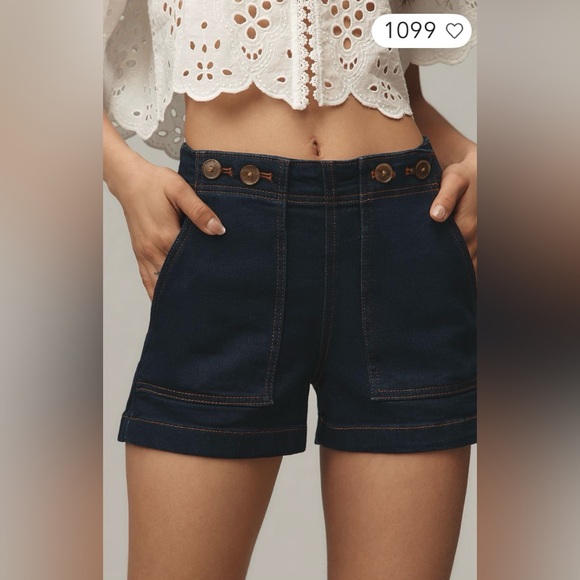 The Kit High Rise Utility Shorts by Pilcro
Anthropologie
In: Dark Denim - Picture 4 of 5